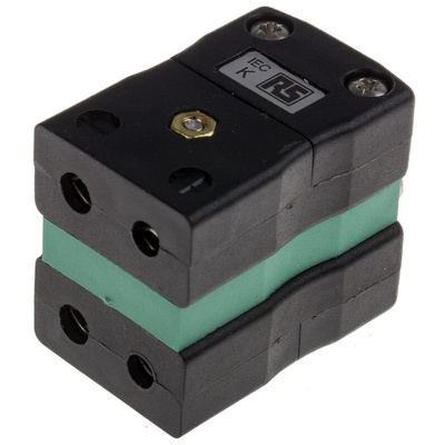 RS PRO Duplex Thermocouple Connector for Use with Type K Thermocouple, Standard Size, IEC Standard