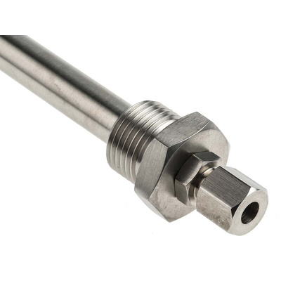 RS PRO Thermowell for Use with Temperature Sensor, 1/2 BSP, 6mm Probe, RoHS Compliant Standard