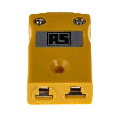 RS PRO In-Line Thermocouple Connector for Use with Type K Thermocouple, Miniature Size, BS Standard