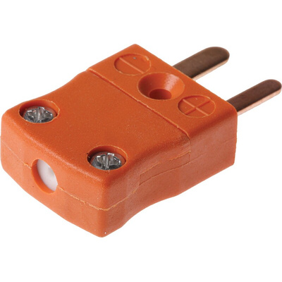 RS PRO In-Line Thermocouple Connector for Use with Type R/S Thermocouple, Miniature Size, IEC Standard