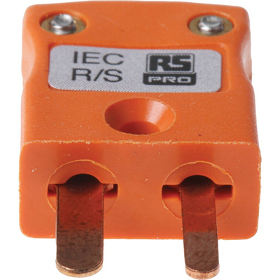 RS PRO In-Line Thermocouple Connector for Use with Type R/S Thermocouple, Miniature Size, IEC Standard