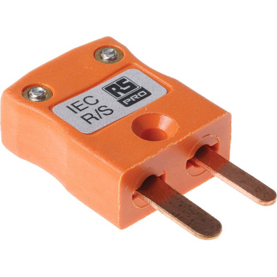 RS PRO In-Line Thermocouple Connector for Use with Type R/S Thermocouple, Miniature Size, IEC Standard