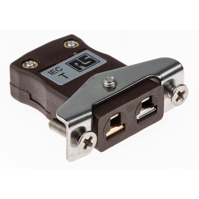 RS PRO Panel Mount Thermocouple Connector for Use with Type T Thermocouple, Miniature Size, IEC Standard