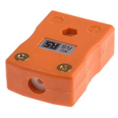 RS PRO In-Line Thermocouple Connector for Use with Type R/S Thermocouple, Standard Size, IEC Standard