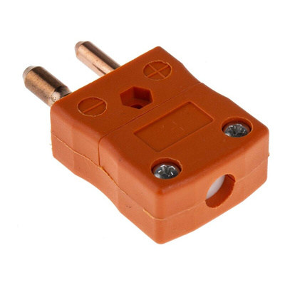 RS PRO In-Line Thermocouple Connector for Use with Type R/S Thermocouple, Standard Size, IEC Standard
