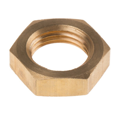 RS PRO Brass Locknut for Use with Temperature Sensor, 1/8 BSPP, RoHS Compliant Standard