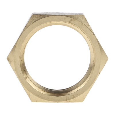 RS PRO Brass Locknut for Use with Temperature Sensor, 1/2 BSPP, RoHS Compliant Standard