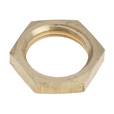 RS PRO Brass Locknut for Use with Temperature Sensor, 1/2 BSPP, RoHS Compliant Standard