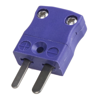 RS PRO In-Line Thermocouple Connector for Use with Type E Thermocouple, Miniature Size, ANSI Standard