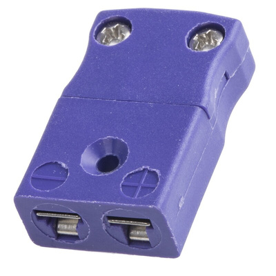 RS PRO In-Line Thermocouple Connector for Use with Type E Thermocouple, Miniature Size, ANSI Standard