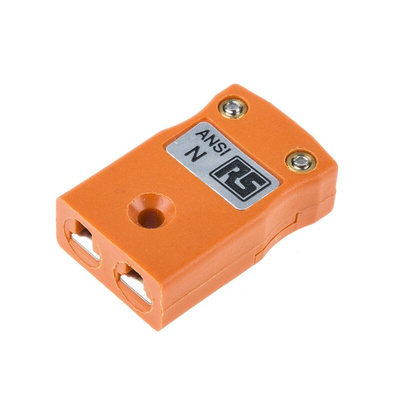 RS PRO In-Line Thermocouple Connector for Use with Type N Thermocouple, Miniature Size, ANSI Standard