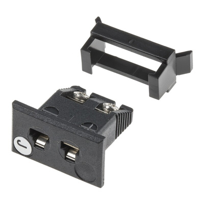 RS PRO Fascia Thermocouple Connector for Use with Type J Thermocouple, Miniature Size, ANSI Standard