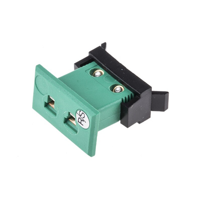 RS PRO Fascia Thermocouple Connector for Use with Type R/S Thermocouple, Miniature Size, ANSI Standard