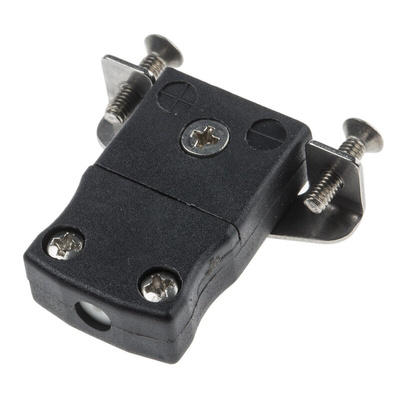 RS PRO Panel Mount Thermocouple Connector for Use with Type J Thermocouple, Miniature Size, ANSI Standard