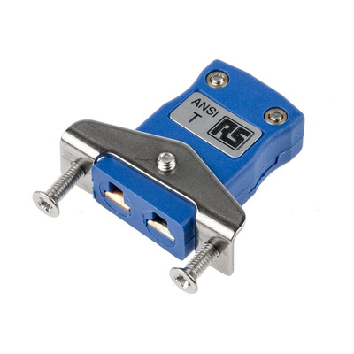 RS PRO Panel Mount Thermocouple Connector for Use with Type T Thermocouple, Miniature Size, ANSI Standard