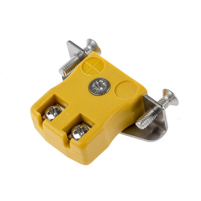 RS PRO Quickwire Panel Mount Thermocouple Connector for Use with Type K Thermocouple, Miniature Size, ANSI Standard