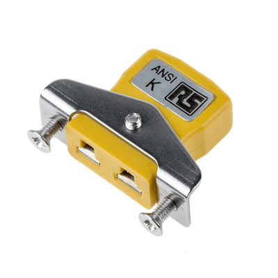 RS PRO Quickwire Panel Mount Thermocouple Connector for Use with Type K Thermocouple, Miniature Size, ANSI Standard