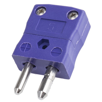 RS PRO In-Line Thermocouple Connector for Use with Type E Thermocouple, Standard Size, ANSI Standard