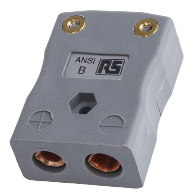 RS PRO In-Line Thermocouple Connector for Use with Type B Thermocouple, Standard Size, ANSI Standard