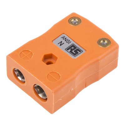 RS PRO In-Line Thermocouple Connector for Use with Type N Thermocouple, Standard Size, ANSI Standard