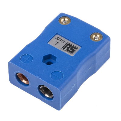 RS PRO In-Line Thermocouple Connector for Use with Type T Thermocouple, Standard Size, ANSI Standard