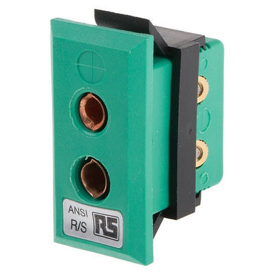 RS PRO Fascia Thermocouple Connector for Use with Type R/S Thermocouple, Standard Size, ANSI Standard