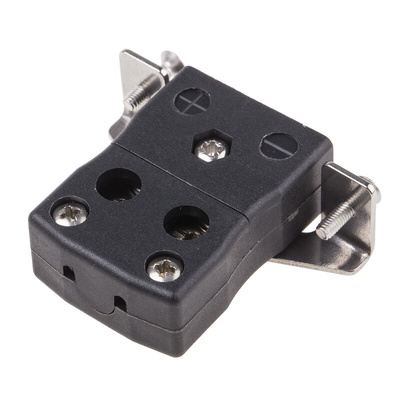 RS PRO Quickwire Panel Mount Thermocouple Connector for Use with Type J Thermocouple, Standard Size, ANSI Standard