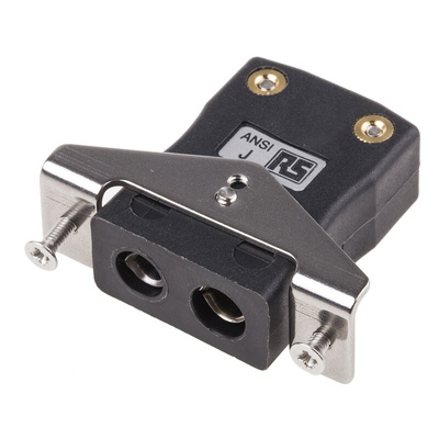 RS PRO Quickwire Panel Mount Thermocouple Connector for Use with Type J Thermocouple, Standard Size, ANSI Standard