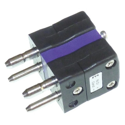 RS PRO Duplex Thermocouple Connector for Use with Type E Thermocouple, Standard Size, ANSI Standard
