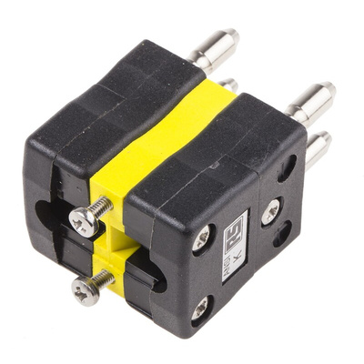 RS PRO Duplex Thermocouple Connector for Use with Type K Thermocouple, Standard Size, ANSI Standard
