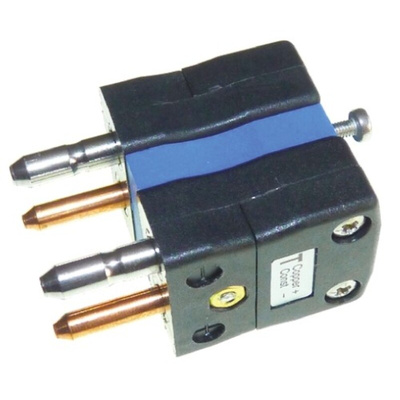 RS PRO Duplex Thermocouple Connector for Use with Type T Thermocouple, Standard Size, ANSI Standard