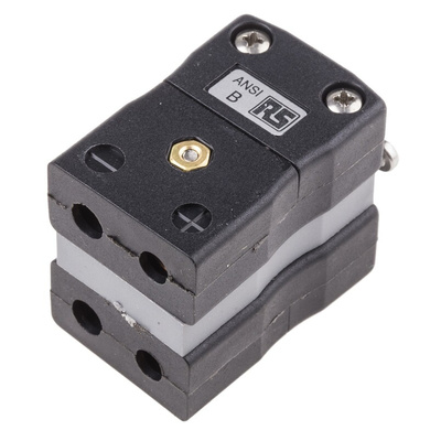 RS PRO Duplex Thermocouple Connector for Use with Type B Thermocouple, Standard Size, ANSI Standard