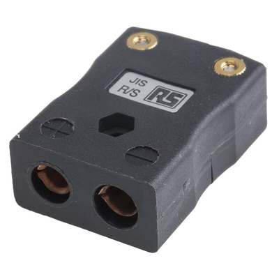 RS PRO In-Line Thermocouple Connector for Use with Type R/S Thermocouple, Standard Size, JIS Standard