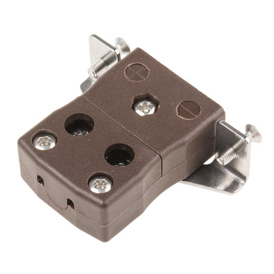 RS PRO Quickwire Panel Mount Thermocouple Connector for Use with Type T Thermocouple, Standard Size, JIS Standard