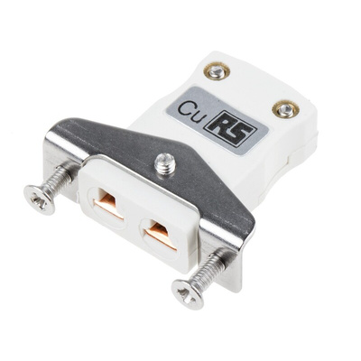 RS PRO Panel Mount Thermocouple Connector for Use with Type CU Thermocouple, Miniature Size, IEC Standard