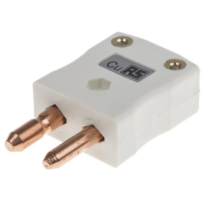 RS PRO In-Line Thermocouple Connector for Use with Type CU Thermocouple, Standard Size, IEC Standard