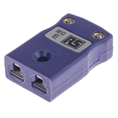 RS PRO In-Line Thermocouple Connector for Use with Type E Thermocouple, Miniature Size, IEC Standard