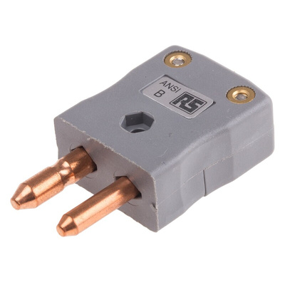 RS PRO In-Line Thermocouple Connector for Use with Type B Thermocouple, Standard Size, IEC Standard