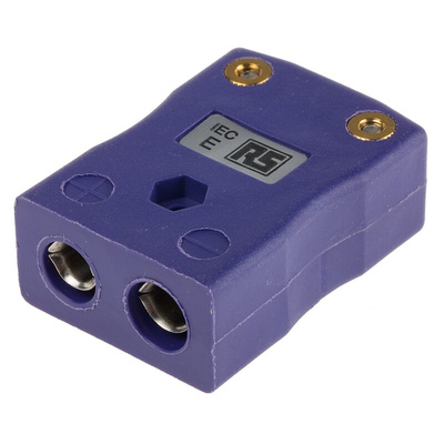 RS PRO In-Line Thermocouple Connector for Use with Type E Thermocouple, Standard Size, IEC Standard