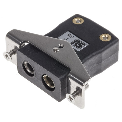 RS PRO Quickwire Panel Mount Thermocouple Connector for Use with Type J Thermocouple, Standard Size, IEC Standard