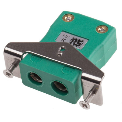 RS PRO Quickwire Panel Mount Thermocouple Connector for Use with Type K Thermocouple, Standard Size, IEC Standard