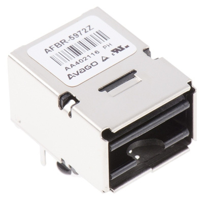 Broadcom AFBR-5972Z Fibre Optic Transceiver, 100Mbit/s, 650nm 8-Pin