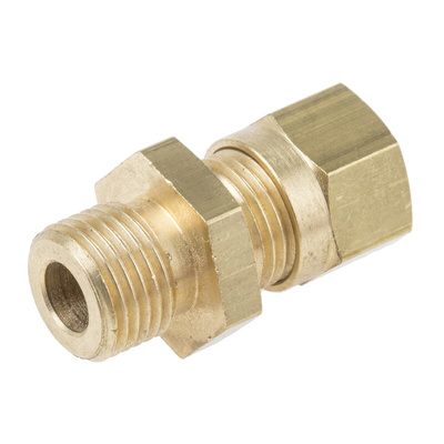 RS PRO In-Line Thermocouple Compression Fitting for Use with Thermocouple, 1/8 BSPP, 3/16in Probe, RoHS Compliant