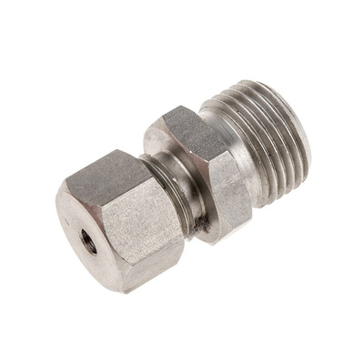 RS PRO In-Line Thermocouple Compression Fitting for Use with Thermocouple, 1/2 BSP, 4.5mm Probe, RoHS Compliant Standard
