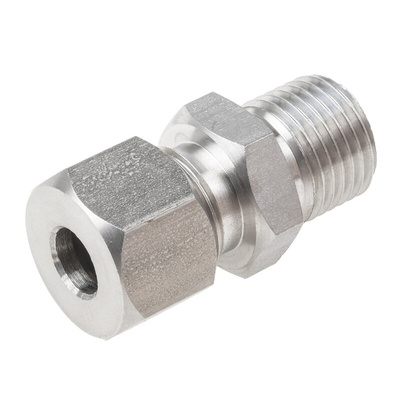 RS PRO In-Line Thermocouple Compression Fitting for Use with Thermocouple, M16, 8mm Probe, RoHS Compliant Standard