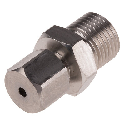 RS PRO In-Line Thermocouple Compression Fitting for Use with Thermocouple, M16, 3mm Probe, RoHS Compliant Standard
