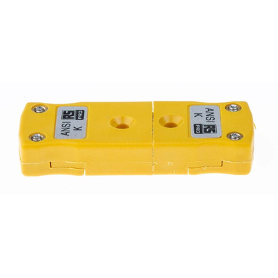 RS PRO In-Line Thermocouple Connector for Use with Type K Thermocouple, Miniature Size, ANSI Standard