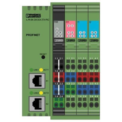 Phoenix Contact IL PN BK DI8 DO4 2TX-PAC Series PLC I/O Module, Digital, Digital, 24 V dc