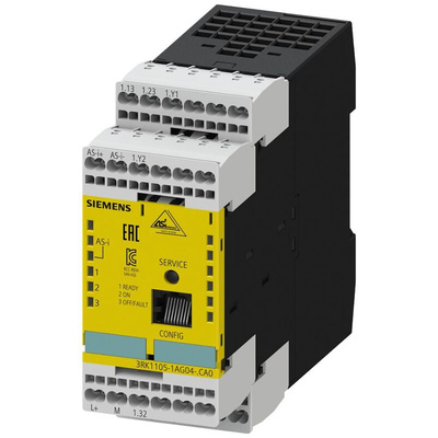 Siemens 3RK1105 Series Monitoring Module for Use with ASIsafe Basis Safety Monitor, Analog, Relay