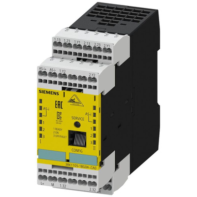 Siemens 3RK1105 Series Monitoring Module for Use with ASIsafe Basis Safety Monitor, Analog, Relay